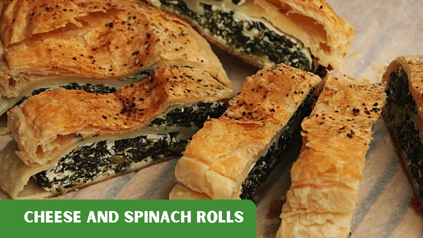 Cheese and Spinach Rolls