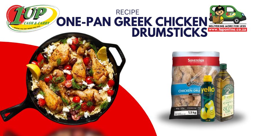 One-Pan Greek Chicken Drumsticks