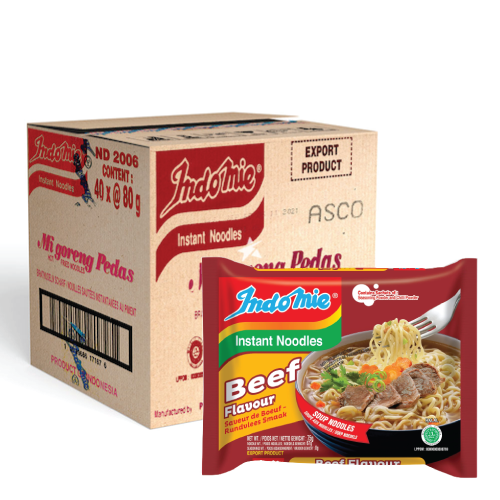 Indomie Noodles Beef Box 40x75g
