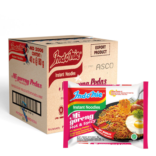 Indomie Noodles Migoreng Hot & Spicy Box 40x80g