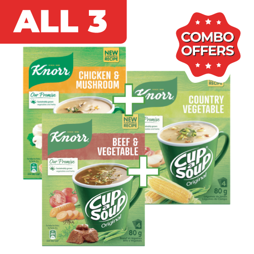 Combo Knorr Cup a Soup 3x80g - Any 3