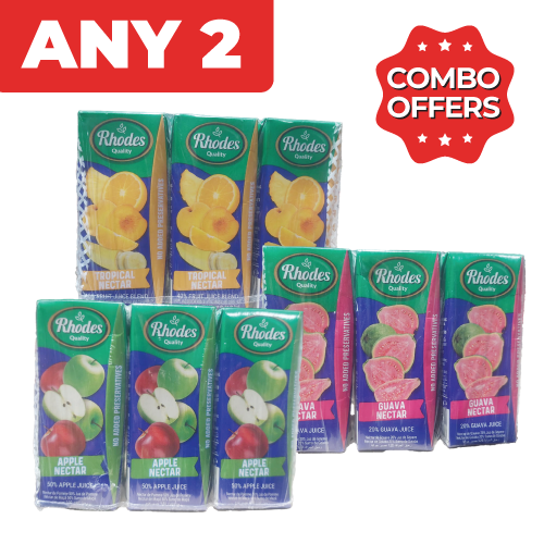 Combo Rhodes Nectar Juice Assorted 2x6x200ml