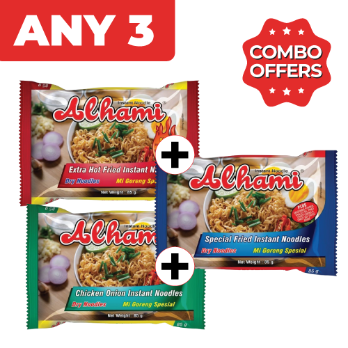 Combo Alhami Noodles Assorted 85g - Any 3