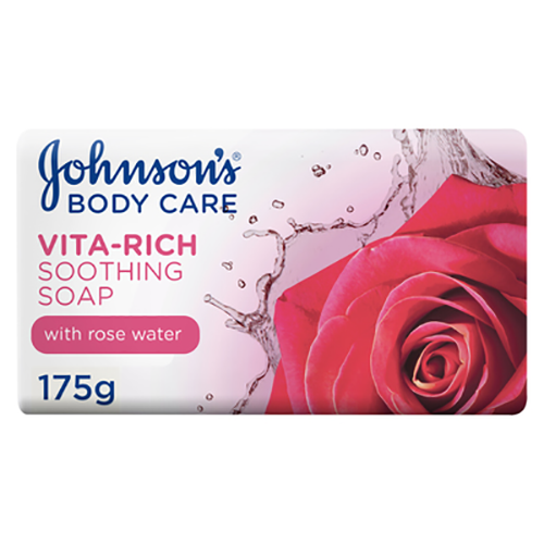 Johnson's Vita-Rich Soap Soothing Rose 175g