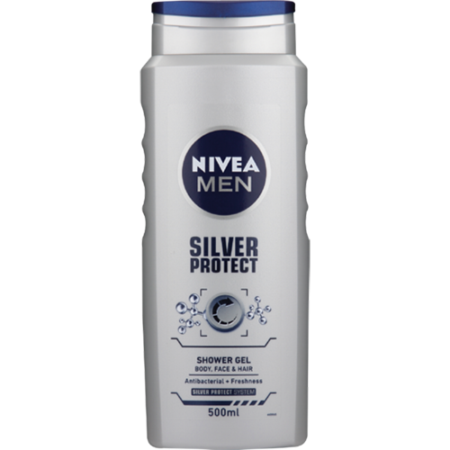 Nivea Men Shower Gel Silver Protect 500ml