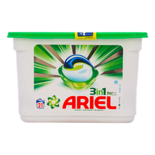 Ariel Auto Liquid Detergent Capsules 21's