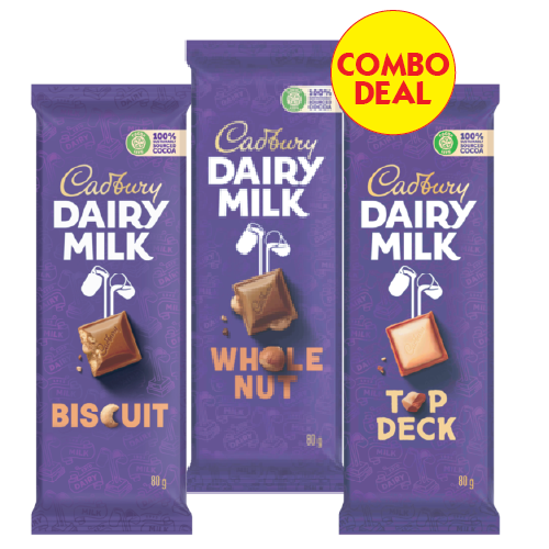 Cadbury Slabs Assorted 3 x 80g