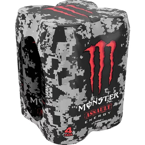 Monster Energy Drink Assault 4x500ml