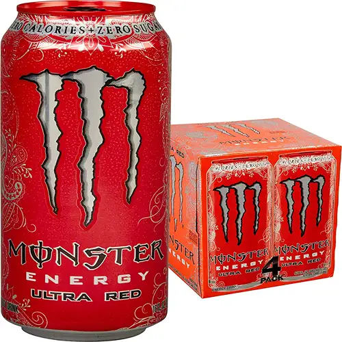 skat Forståelse Regulering Monster Energy Drink Ultra Red 4x500ml