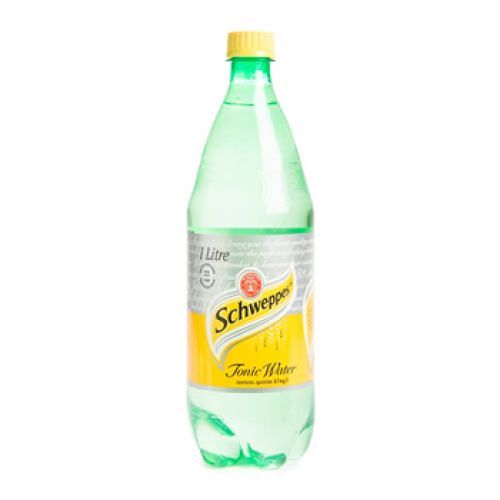 Schweppes Tonic Water Soft Drink Bottle 1lt