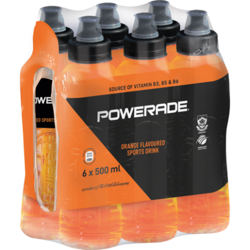 Powerade Orange Sports Drink 6x500ml