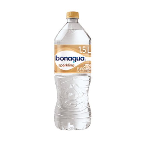 Bonaqua Litchi Flavoured Sparkling Water 1.5lt