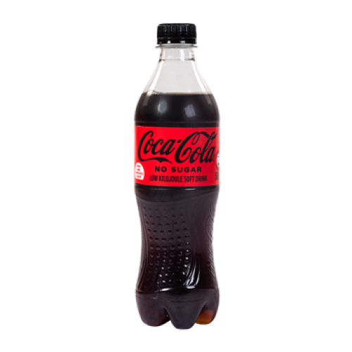 Coca-Cola No Sugar Soft Drink Bottle 500ml