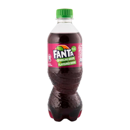 Fanta Sparkling Grape Flavoured Soft Drink Bottle 440ml