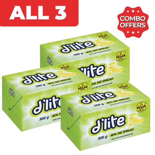 Combo D'lite 40% Fat Spread  3x500g