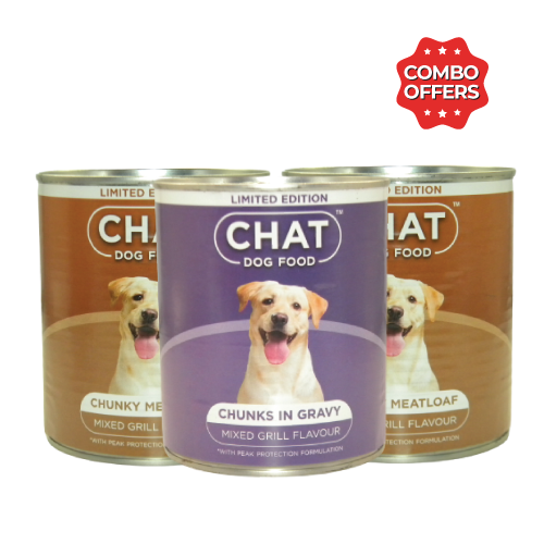 Combo Chat Dog Food 3x775g