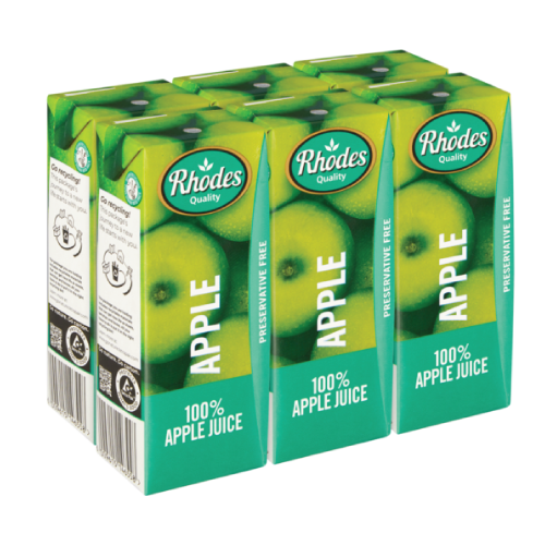 Rhodes Nectar Juice  Apple 6x200ml