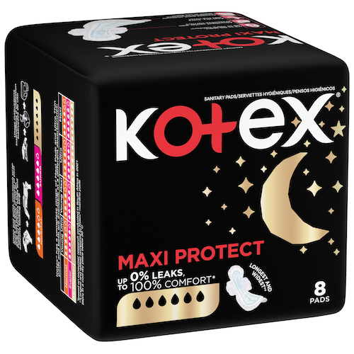 Kotex Maxi Protect All Nighter + Wing 8s