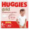 Huggies Gold Size 4+ (12-16kg) Jumbo Pack 62 Nappies