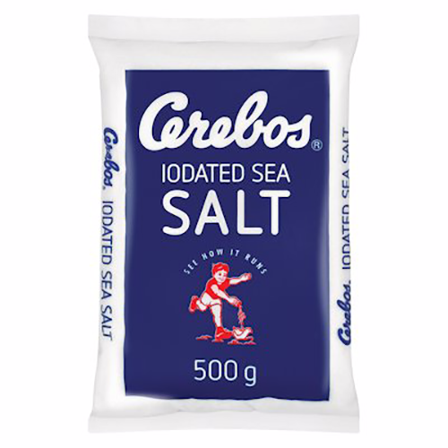 Cerebos Table Salt Iodated Polybag 500g