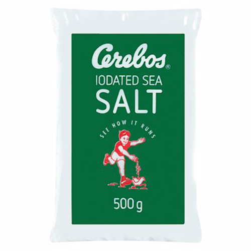 Cerebos Sea Salt Iodated Polybag 500g