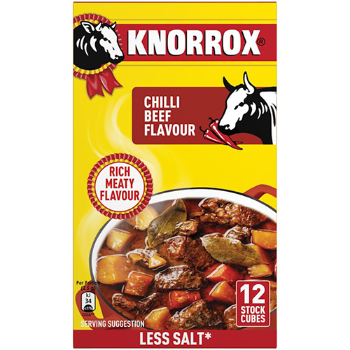 Knorrox Stock Cubes Chilli Beef 12's