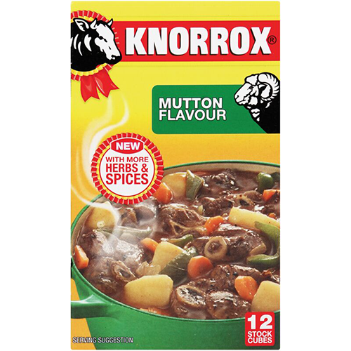 Knorrox Stock Cubes Mutton 12's