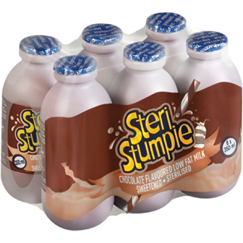 Steri Stumpie Chocolate Flavoured Milk 6x350ml