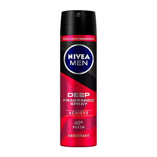 Nivea Body Spray Men Deep Fragrance Achieve 150ml