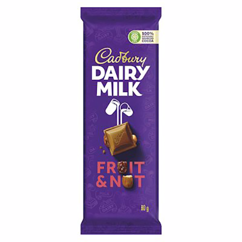 Cadbury Slab Fruit & Nut 80g