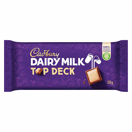 Cadbury Slab Top Deck 150g