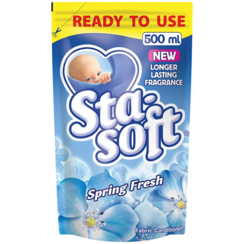 Sta-Soft Spring Fresh Fabric Conditioner Pouch RTU 500ml