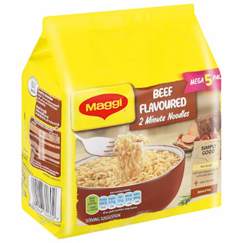 Maggi 2-Minute Noodles Beef 73g 5's