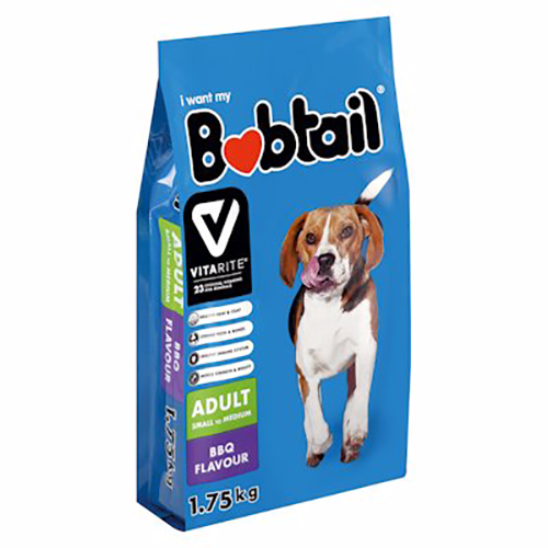 Bobtail Dog Food Chunks Small Medium BBQ 1.75kg