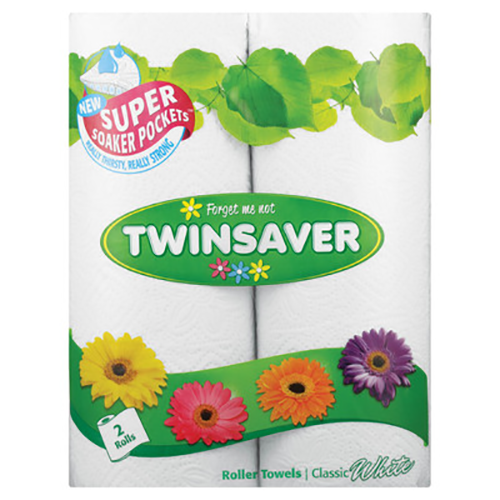 Twinsaver Roller Towel White 2ply 2's