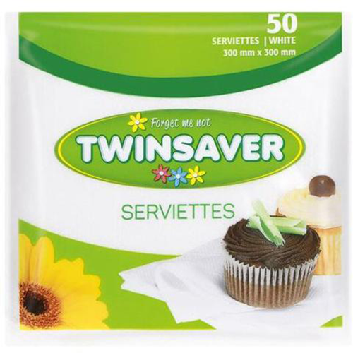 Twinsaver Serviettes Polywrap 50's