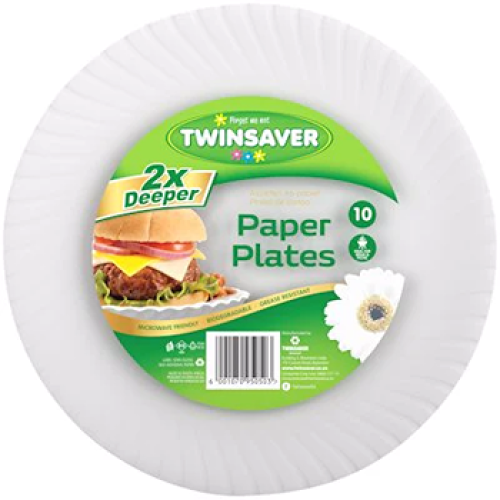 Twinsaver Paper Plates 10's