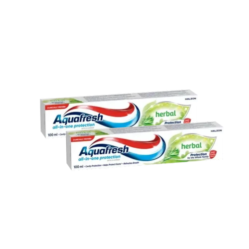 Aquafresh Herbal 2 x 100ml Value Pack