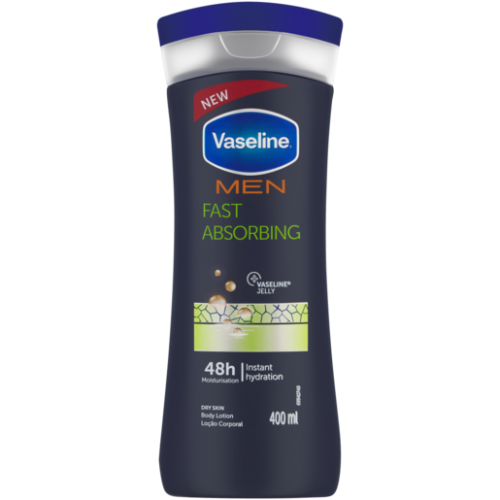 Vaseline Men Body Lotion Fast Absorbing Repairing Moisture 400ml