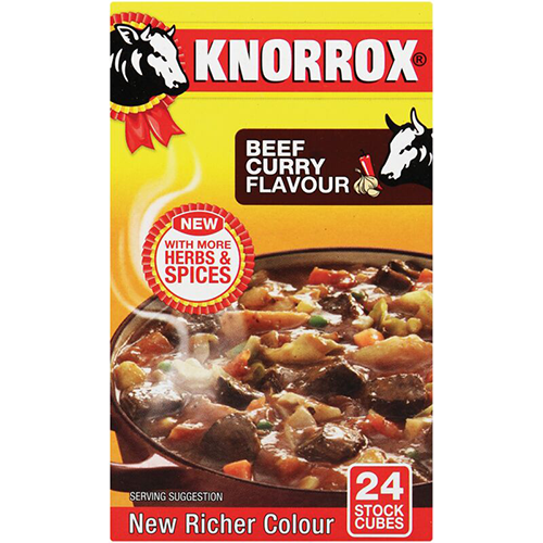 Knorrox Stock Cubes Beef Curry 24's