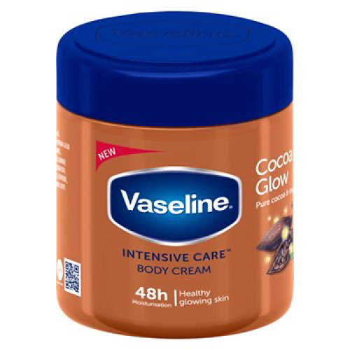 Vaseline Intensive Care Cocoa Glow Moisturizing Body Cream for Dry Skin 400ml