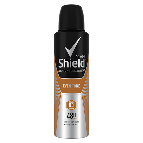 Shield Men Even Tone Antiperspirant Aerosol Deodorant 150ml