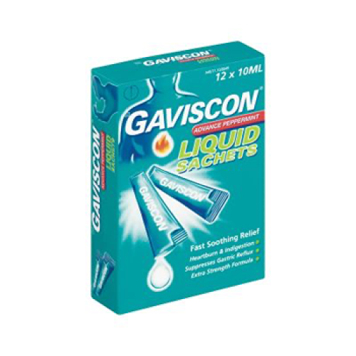 Gaviscon Advance Liquid Sachets Peppermint 12x10ml