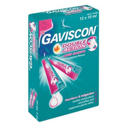 Gaviscon Double Action Liquid Sachets 12x10ml