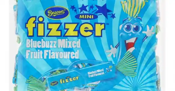 Beacon Mini Fizzers Blue Buzz Mixed Fruit Flavoured 7.4g x 100's