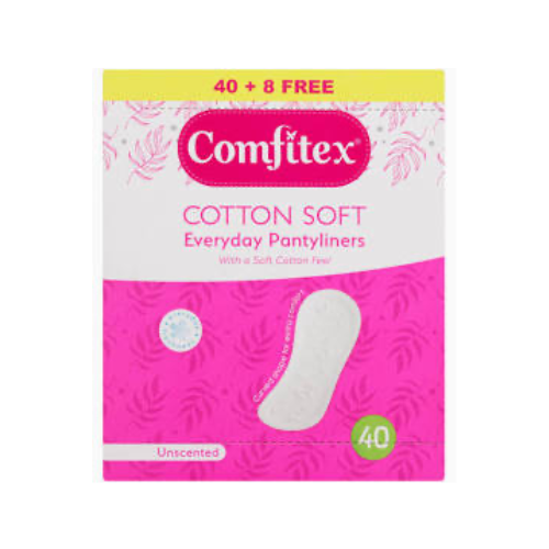 Comfitex Pantyliners Unscented 40's + 8
