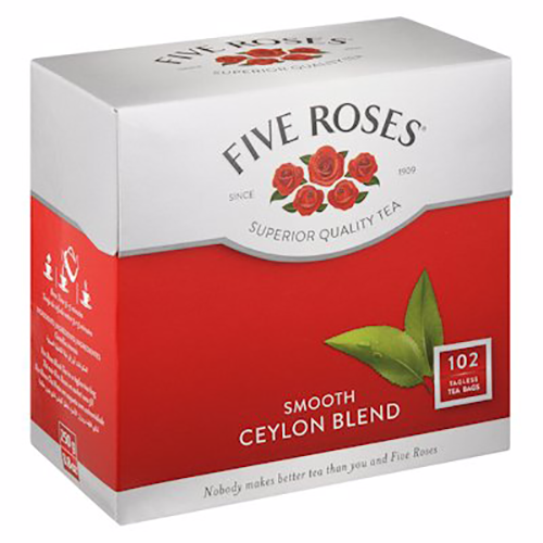 Five Roses Tagless Teabags 100's