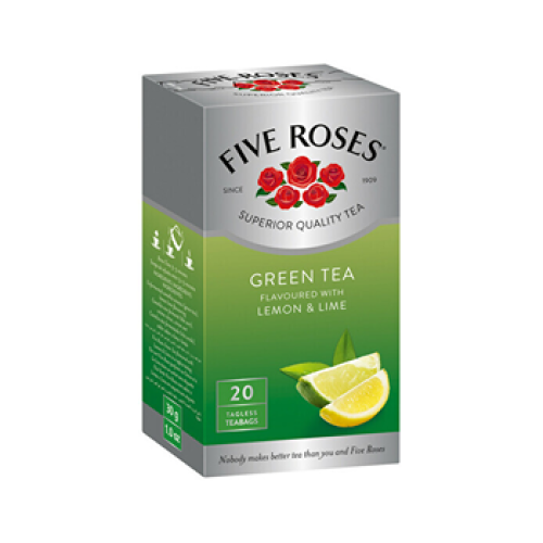 Five Roses Green Tea Lemon & Lime 20's