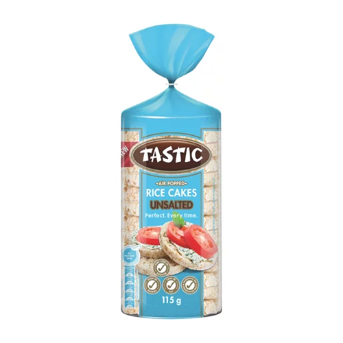 Tastic Unsalted Air Popped Rice Cakes 115g