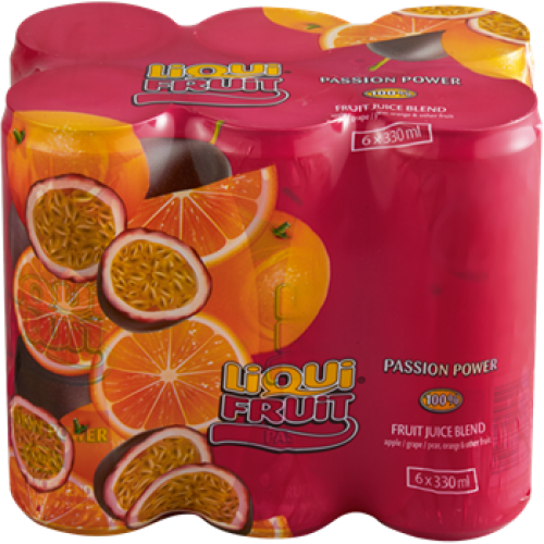 Liqui-Fruit Passion Power Juice Cans 6x330ml